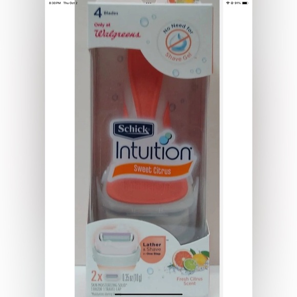 Schick Intuition Sweet Citrus Razor - Picture 2 of 4